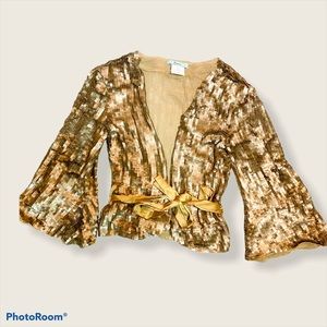 Gold cardigan
